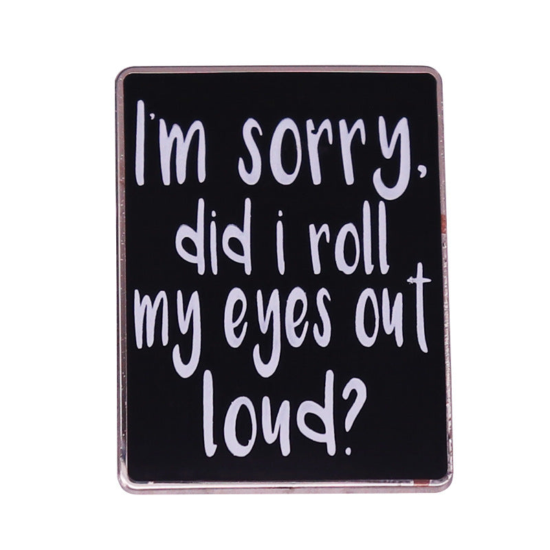 Wholesale Funny Satirical Humorous Brooch